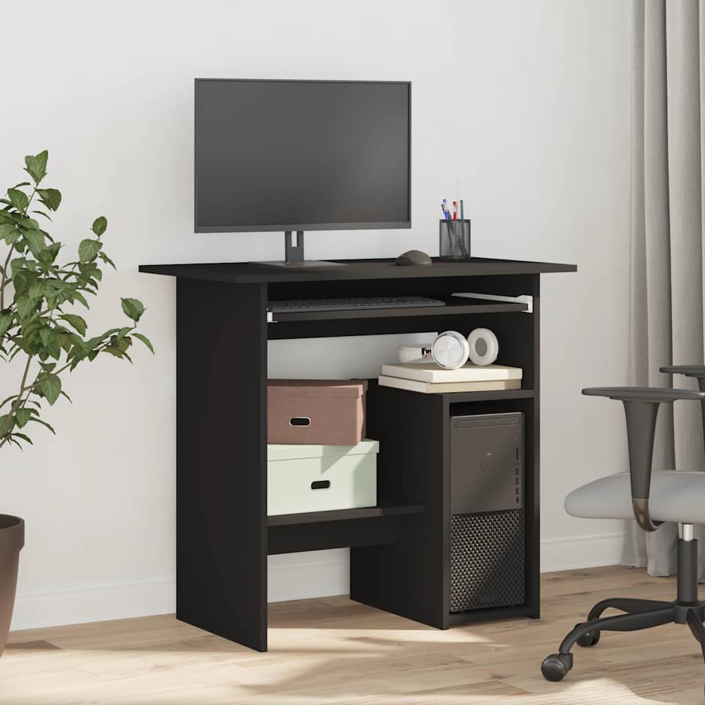Schreibtisch Schwarz 80x45x74 cm Holzwerkstoff