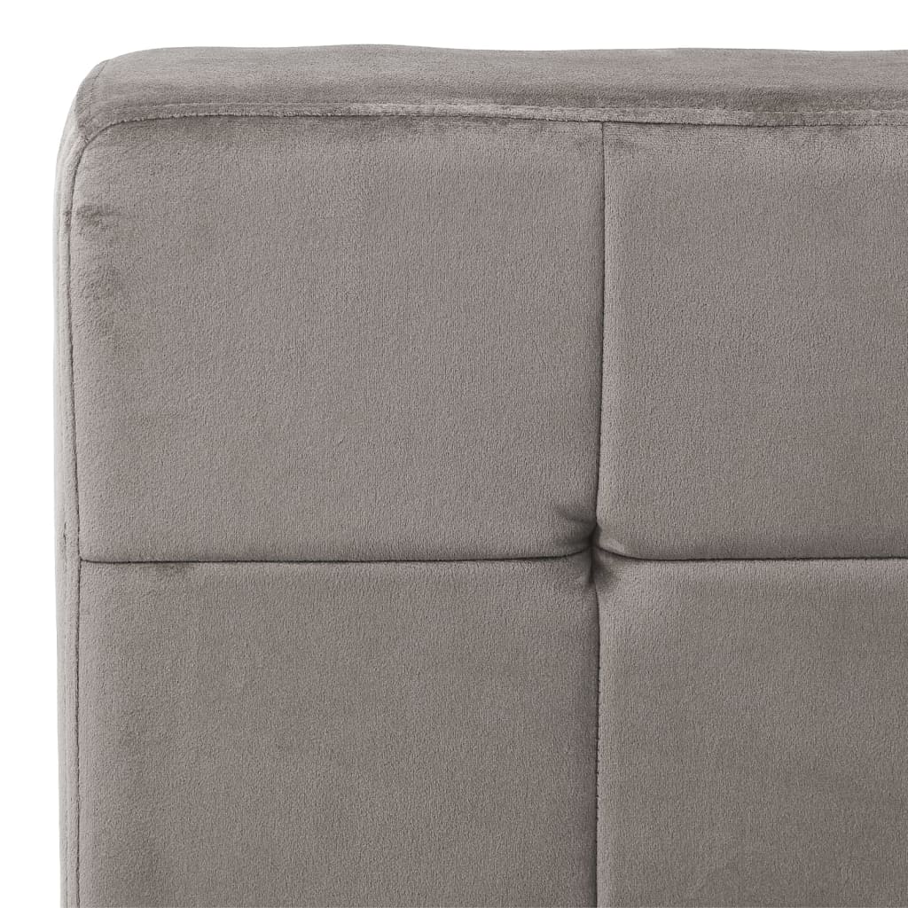 Relaxstuhl 65x79x87 cm Hellgrau Samt