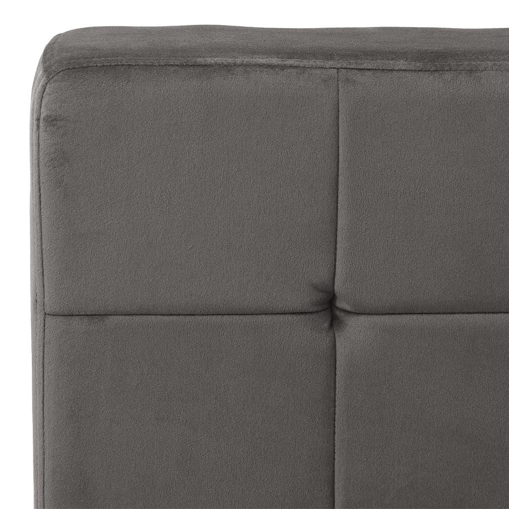Relaxstuhl 65x79x87 cm Dunkelgrau Samt