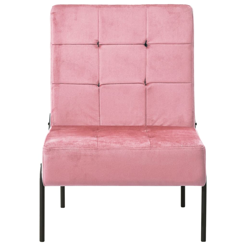 Relaxstuhl 65x79x87 cm Rosa Samt