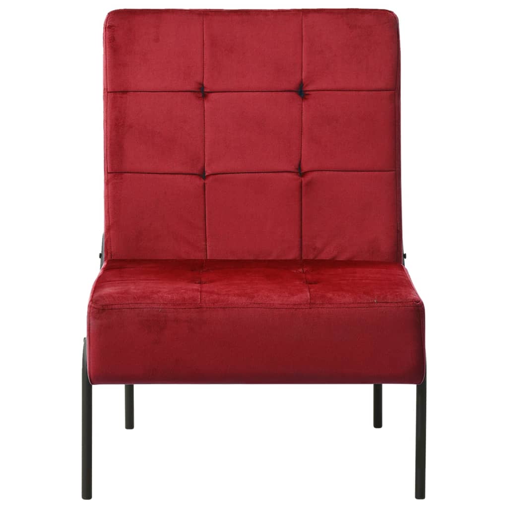 Relaxstuhl 65x79x87 cm Weinrot Samt