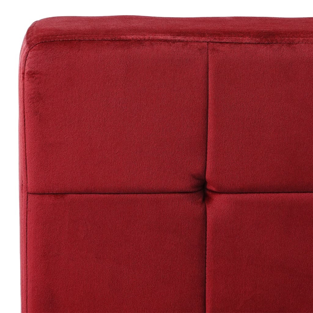 Relaxstuhl 65x79x87 cm Weinrot Samt