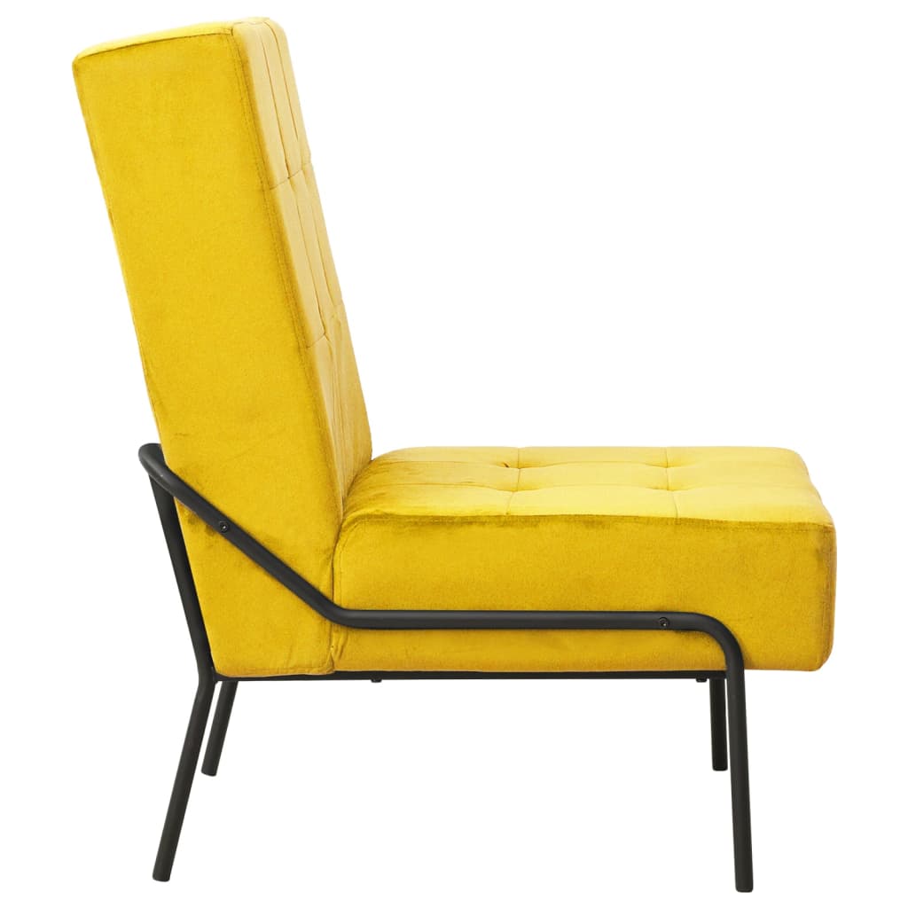 Relaxstuhl 65x79x87 cm Senfgelb Samt