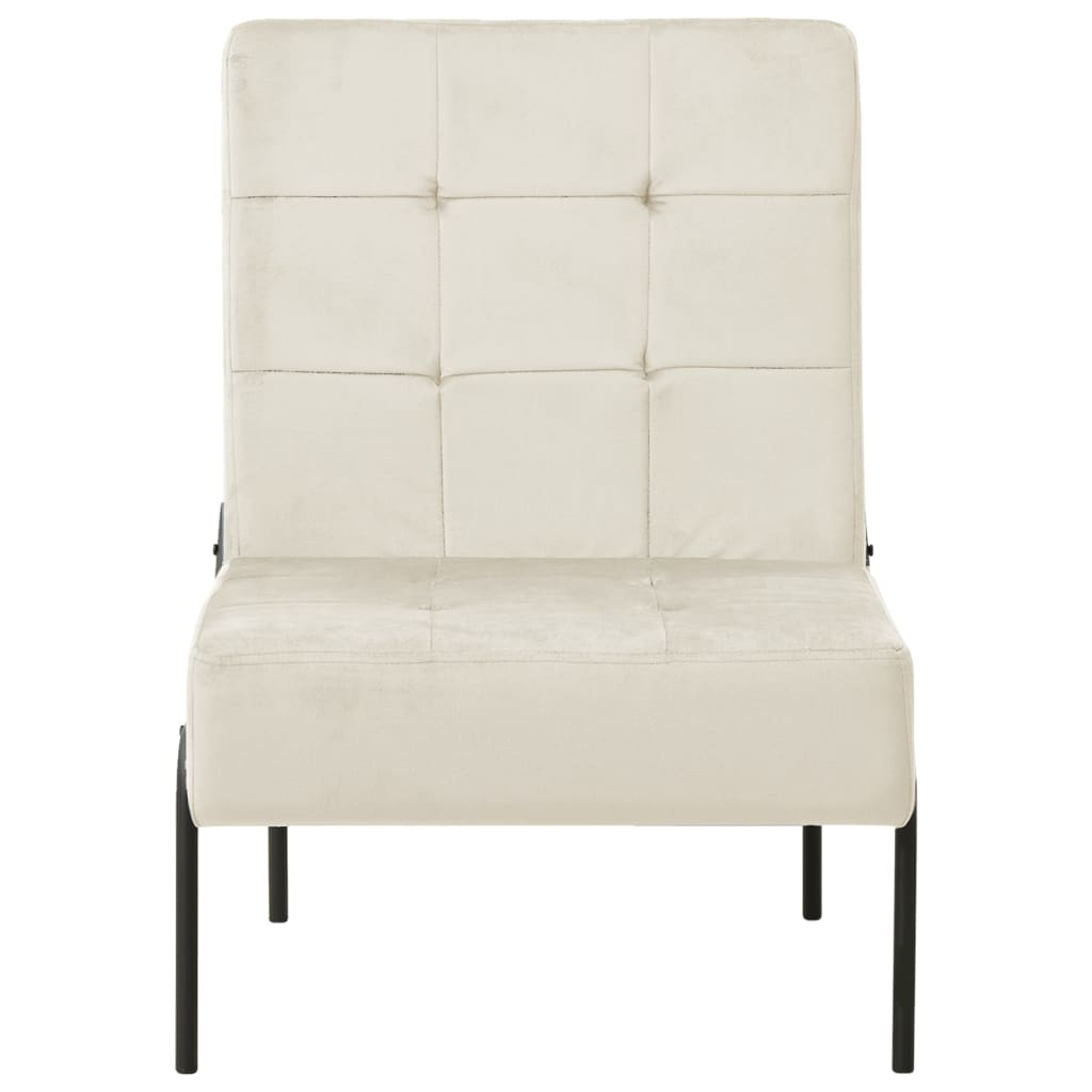 Relaxstuhl 65x79x87 cm Cremeweiß Samt
