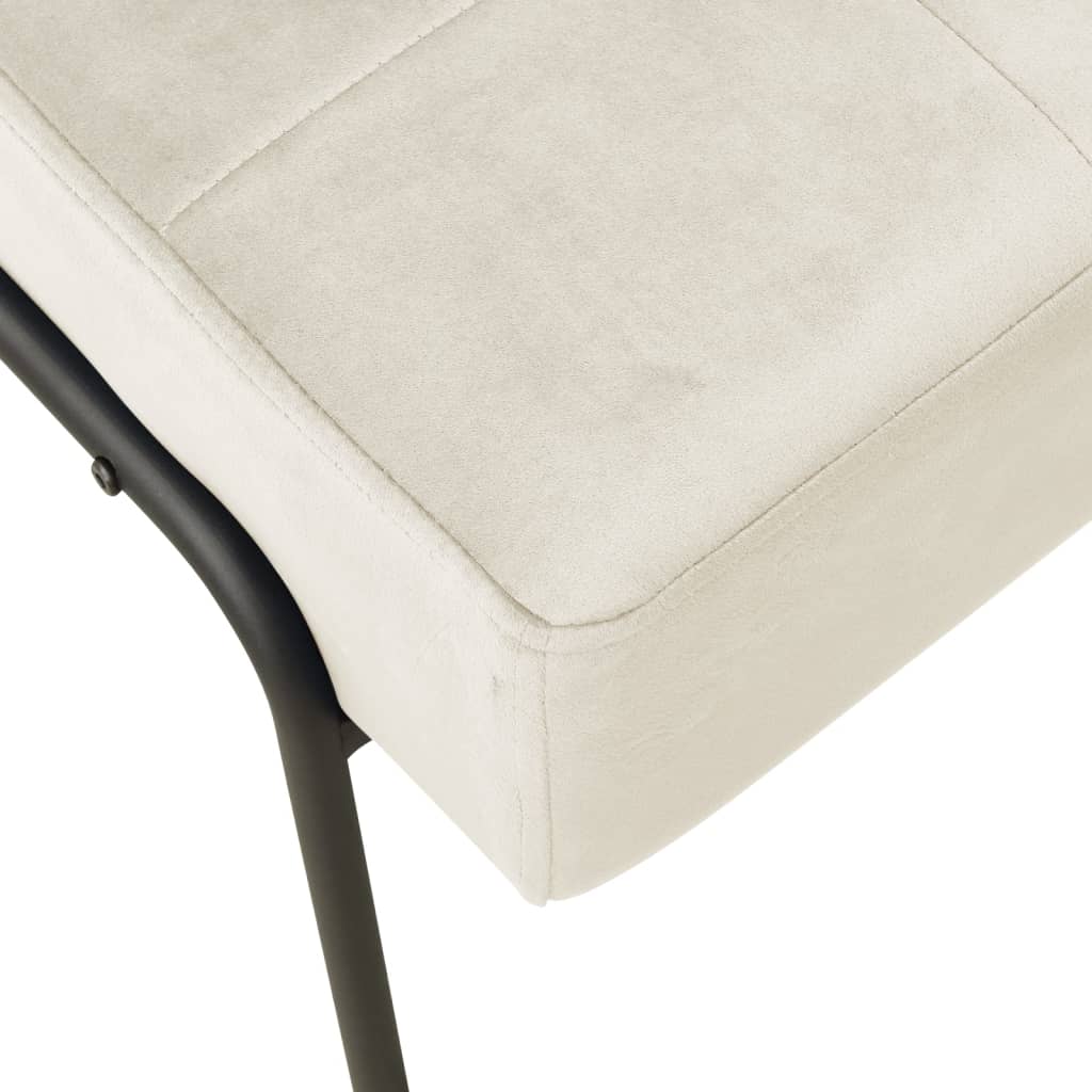 Relaxstuhl 65x79x87 cm Cremeweiß Samt