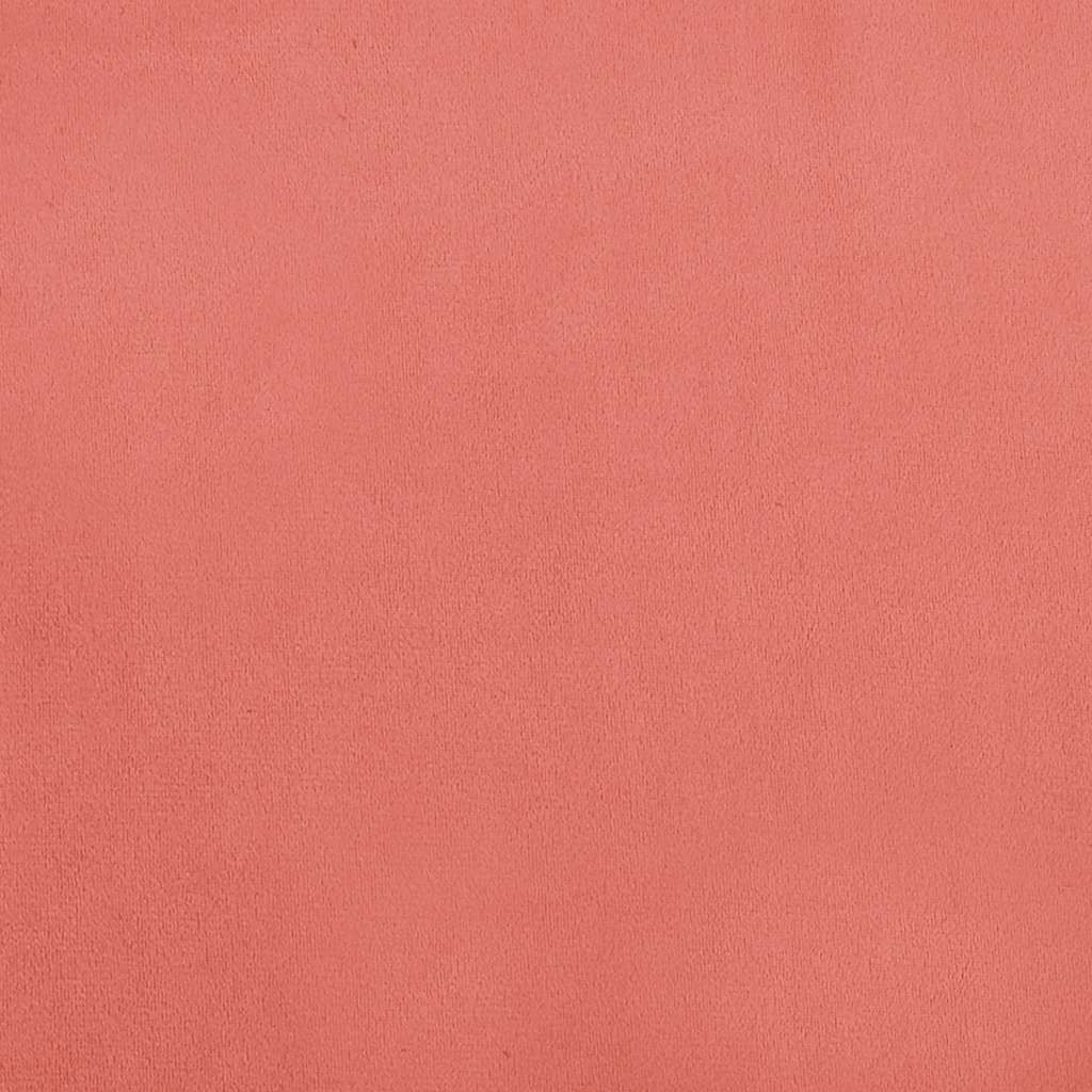 Schlafsofa 2-Sitzer mit 2 Kissen Rosa Samt