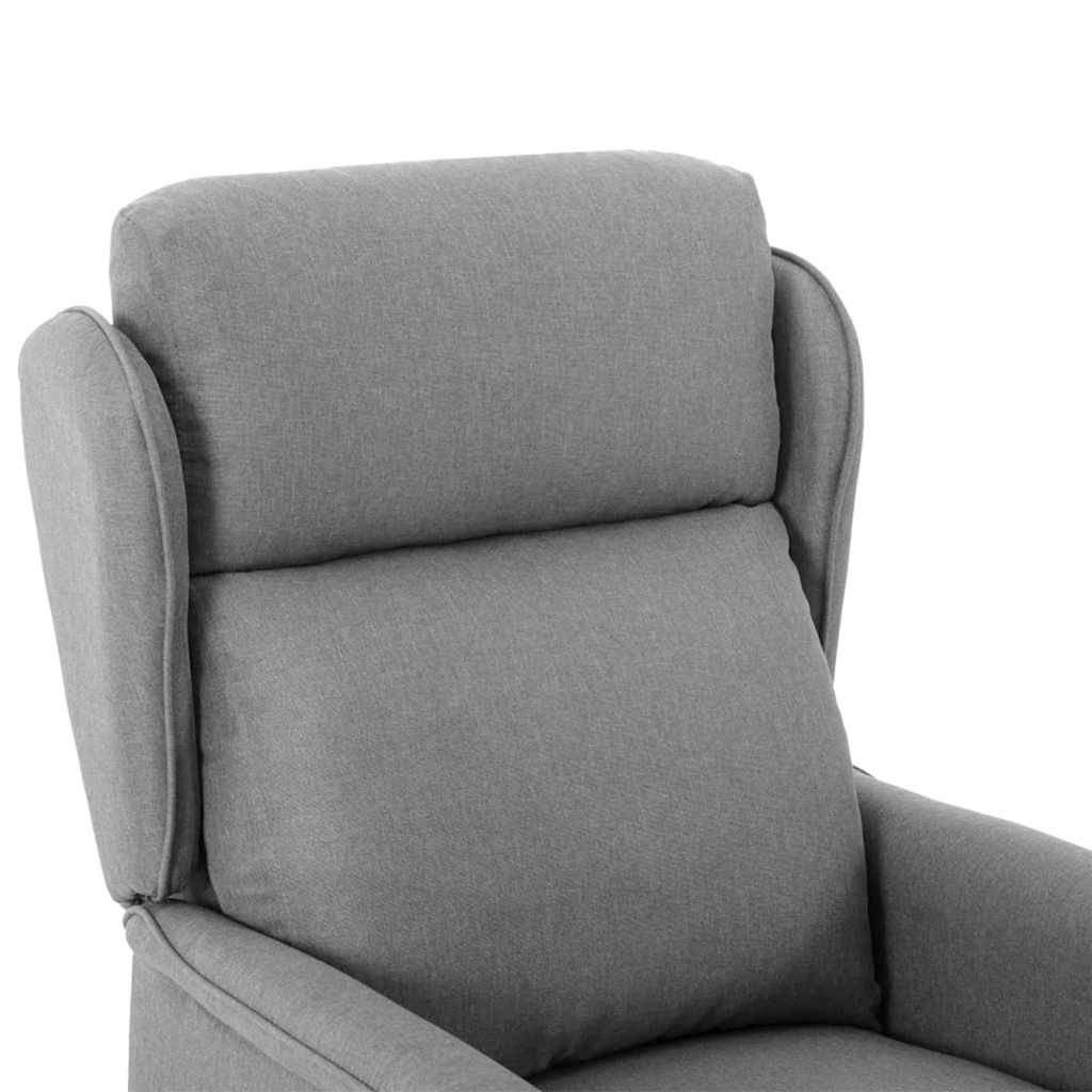 Relaxsessel Hellgrau 67.5 x 93.5 x 101.5 cm Stoff