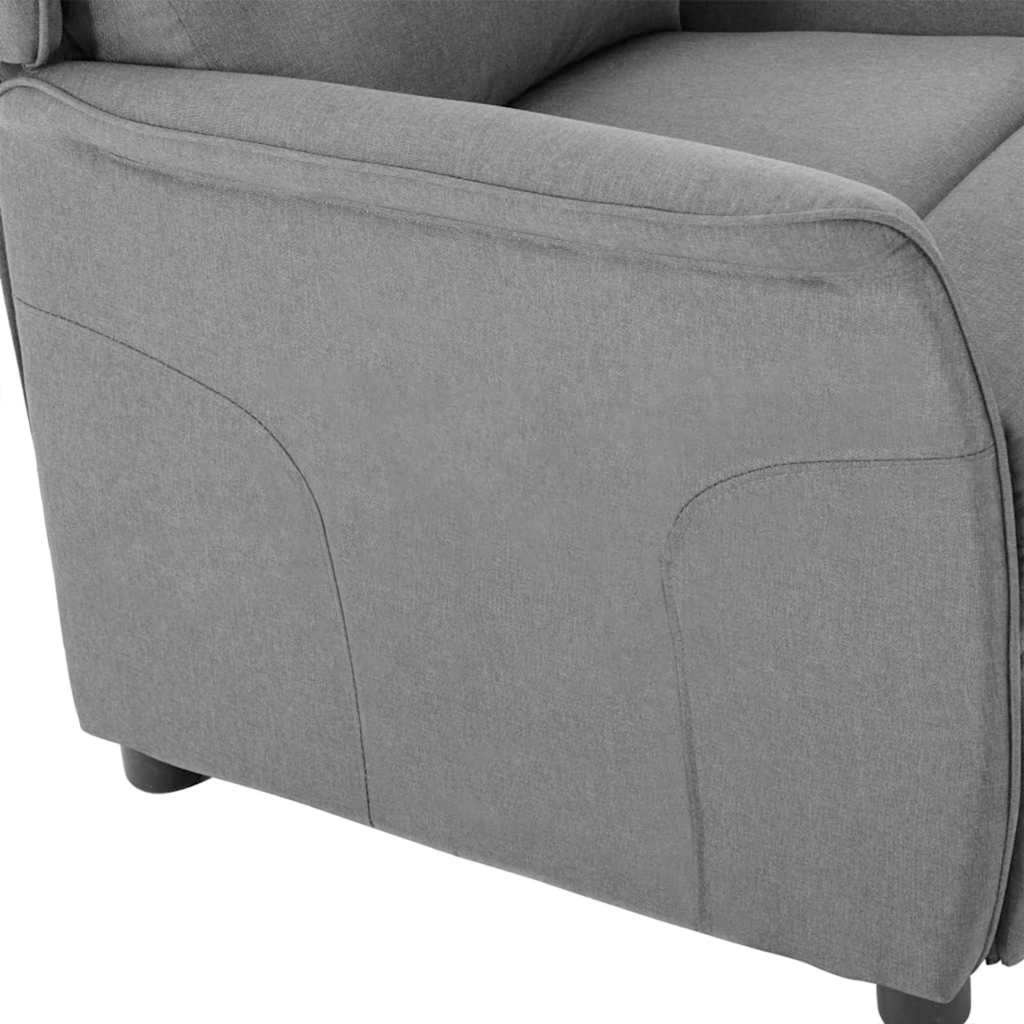 Relaxsessel Hellgrau 67.5 x 93.5 x 101.5 cm Stoff