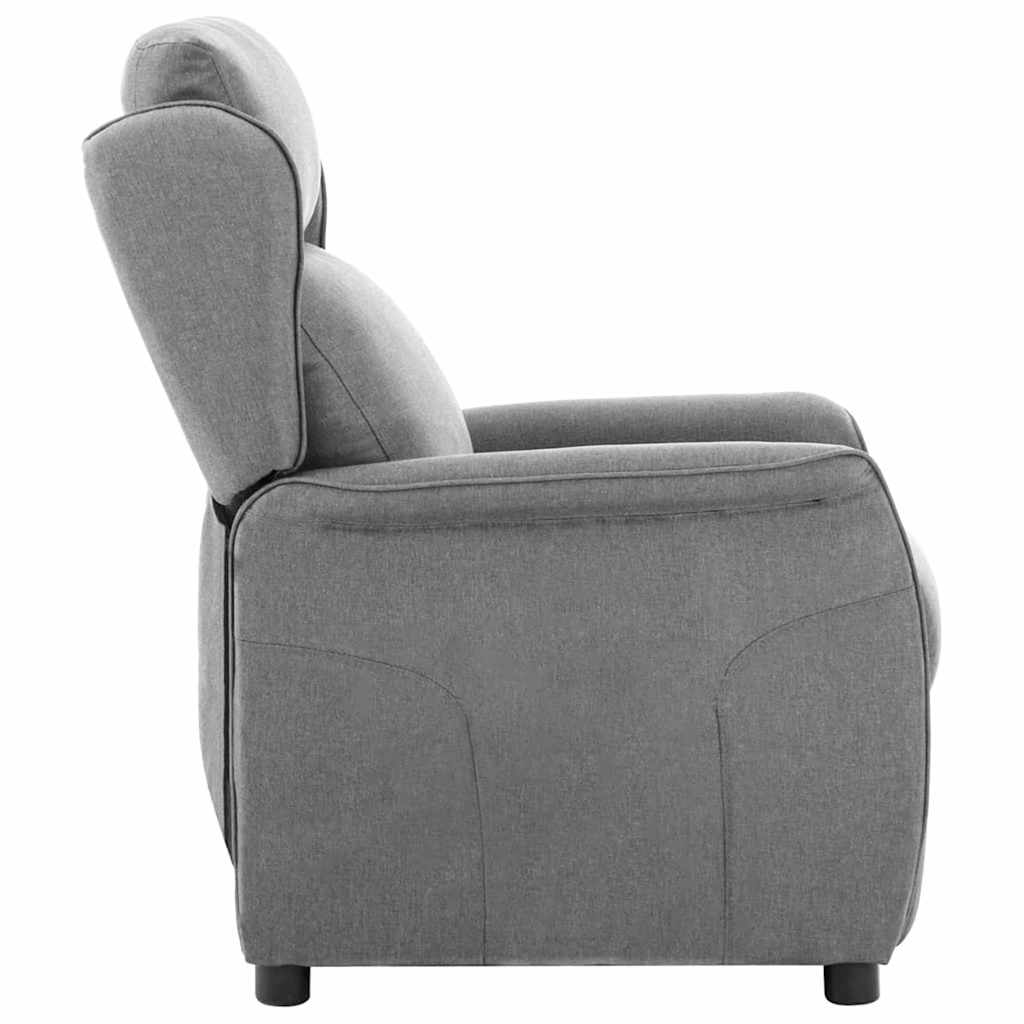 Relaxsessel Hellgrau 67.5 x 93.5 x 101.5 cm Stoff