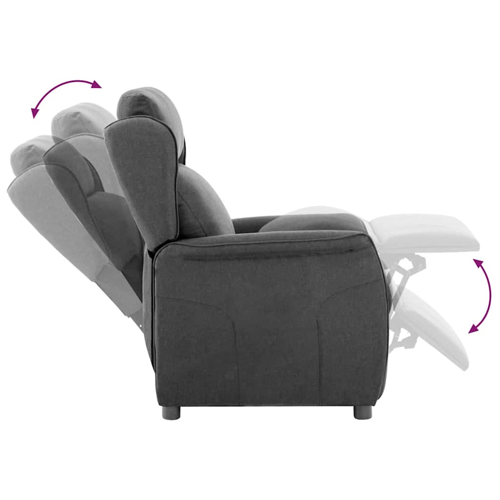 Relaxsessel Dunkelgrau 67.5 x 93.5 x 101.5 cm Stoff