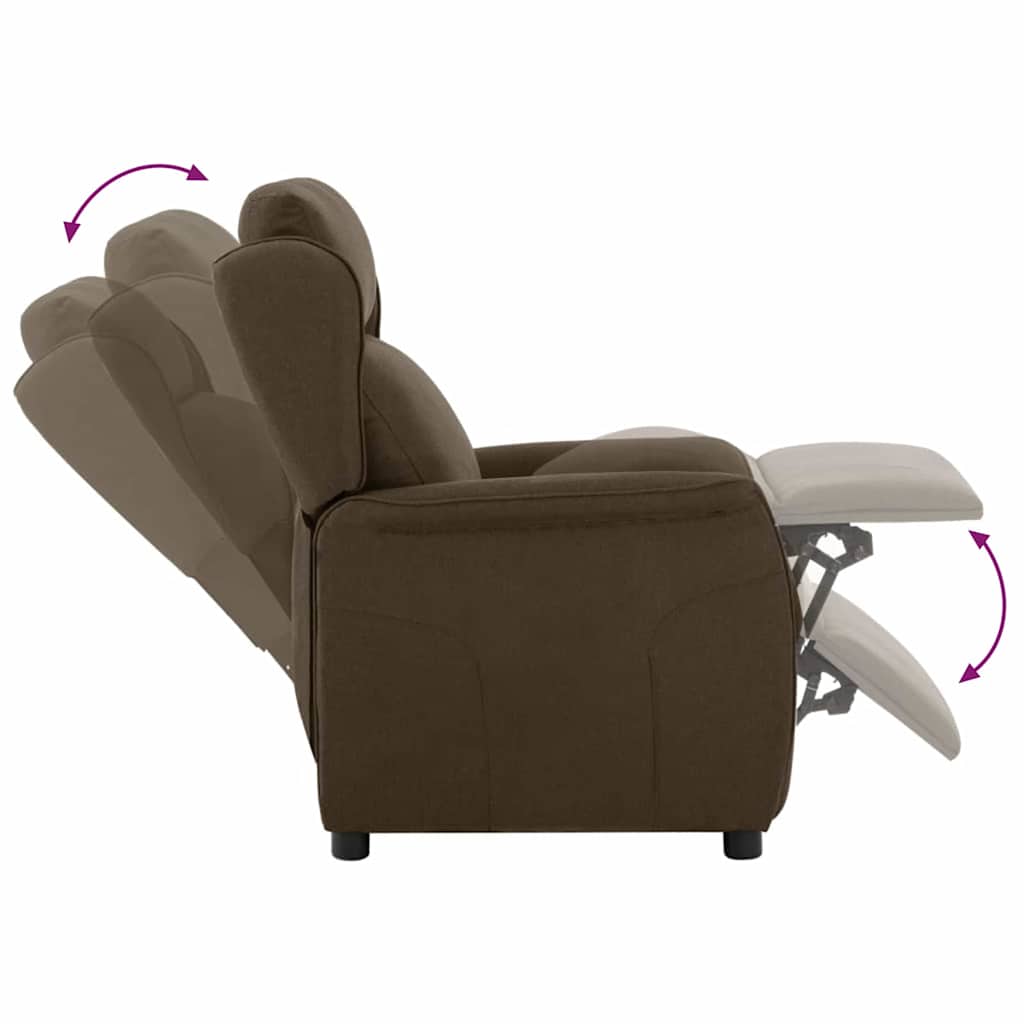 Relaxsessel Braun 67.5 x 93.5 x 101.5 cm Stoff