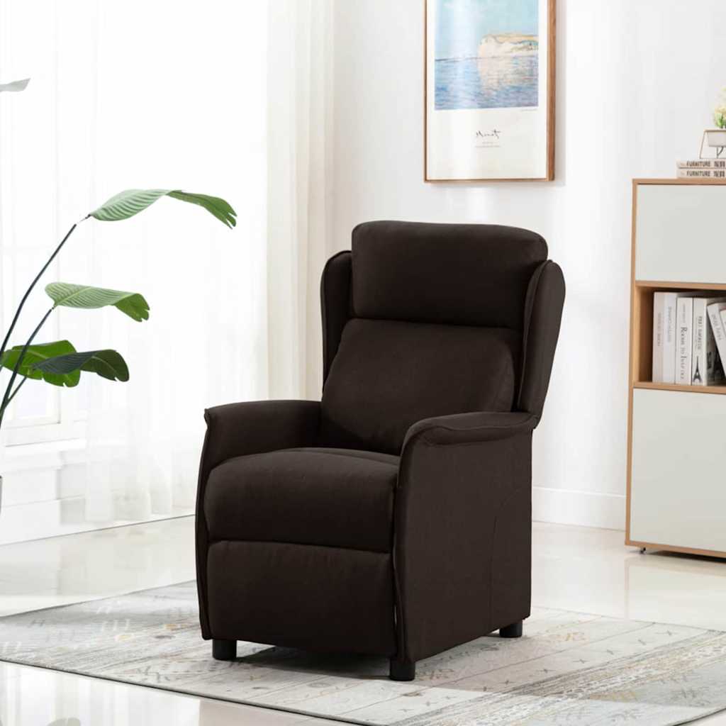 Relaxsessel Dunkelbraun 67.5 x 93.5 x 101.5 cm Stoff