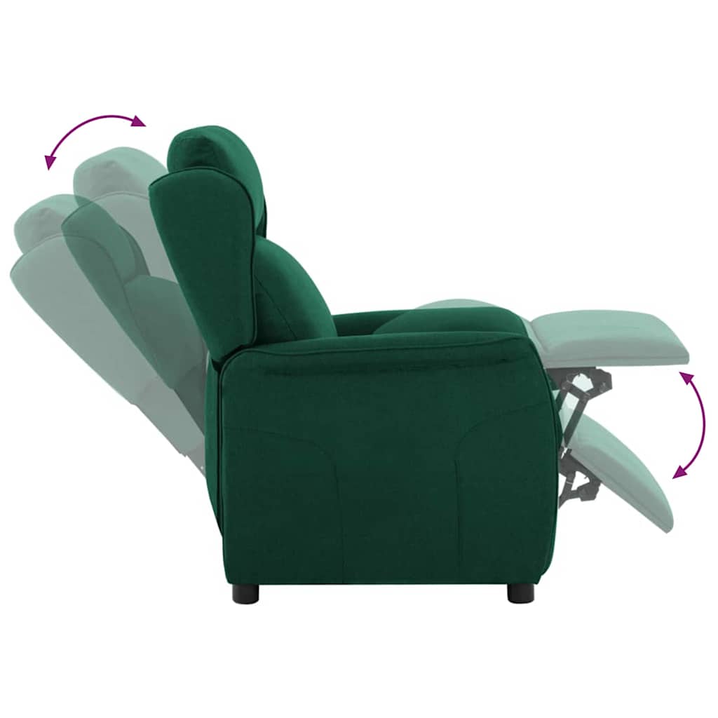 Relaxsessel Dunkelgrün 67.5 x 93.5 x 101.5 cm Stoff
