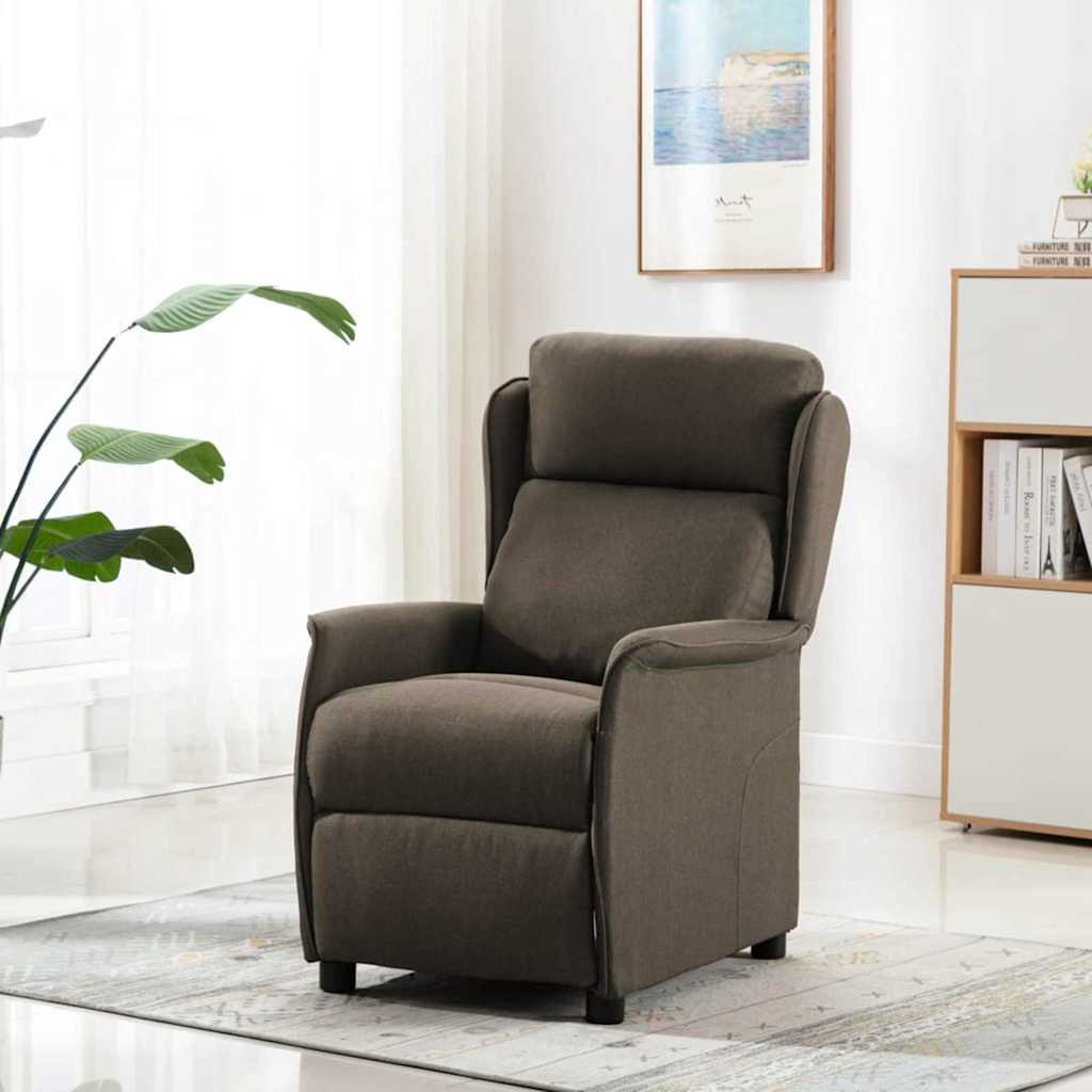 Relaxsessel Taupe 67.5 x 93.5 x 101.5 cm Stoff