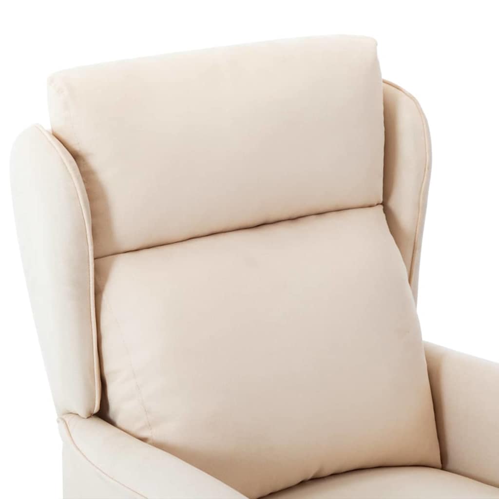 Relaxsessel Creme 67.5 x 93.5 x 101.5 cm Stoff