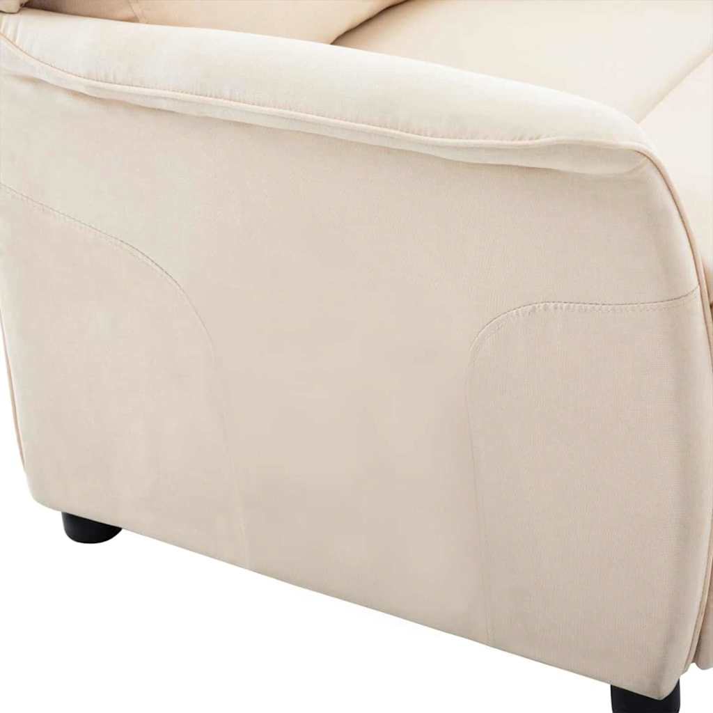 Relaxsessel Creme 67.5 x 93.5 x 101.5 cm Stoff