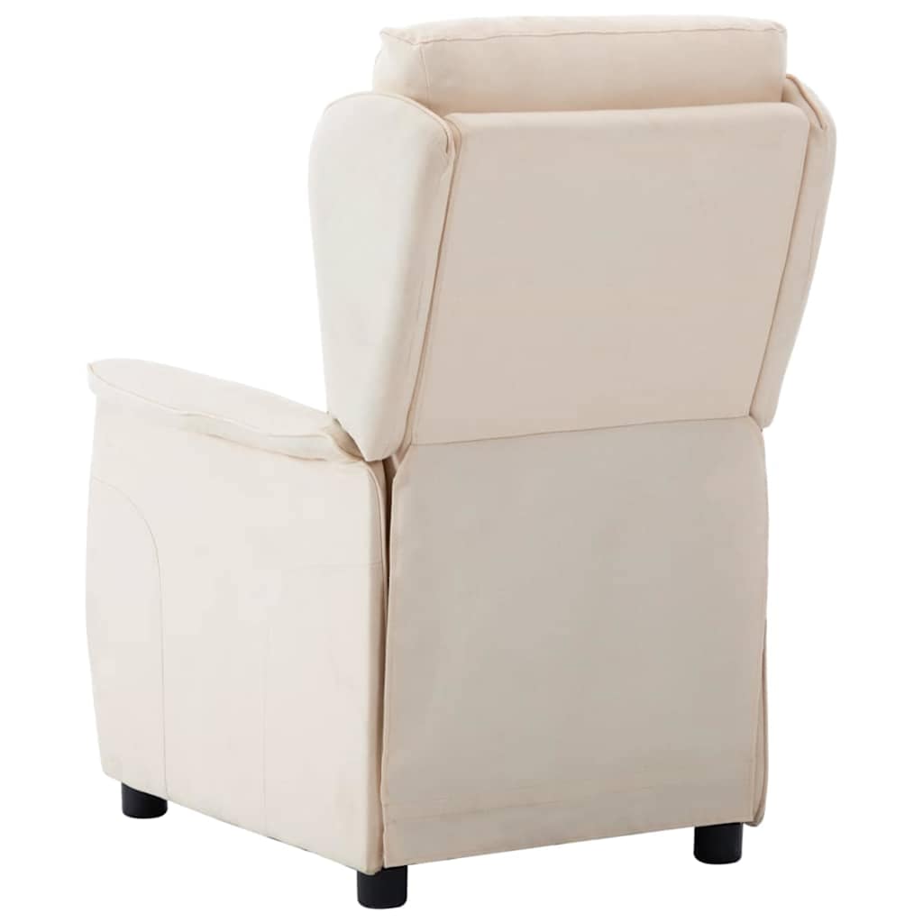 Relaxsessel Creme 67.5 x 93.5 x 101.5 cm Stoff