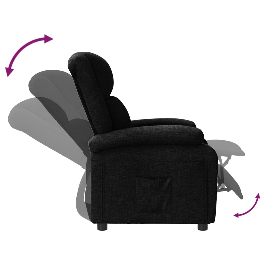 Relaxsessel Schwarz Stoff