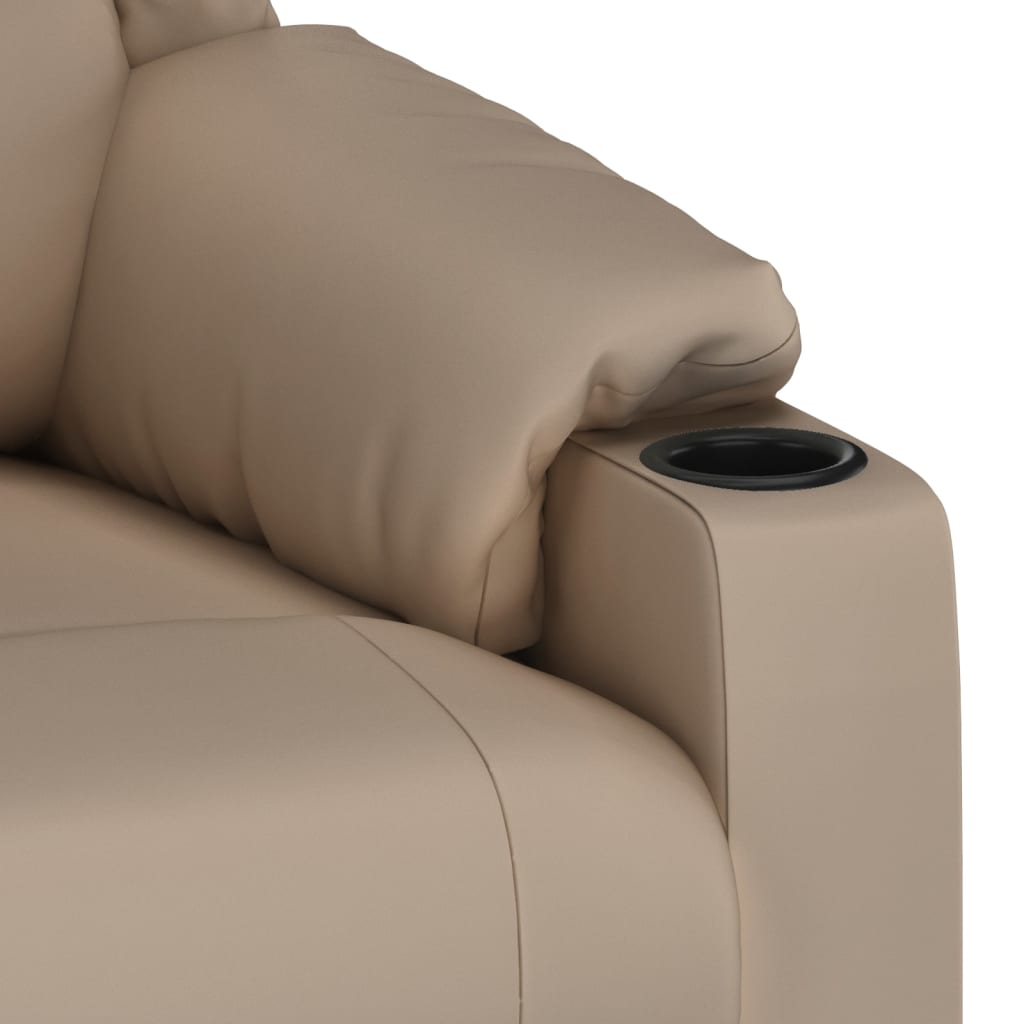 Relaxsessel Cappuccino-Braun Kunstleder