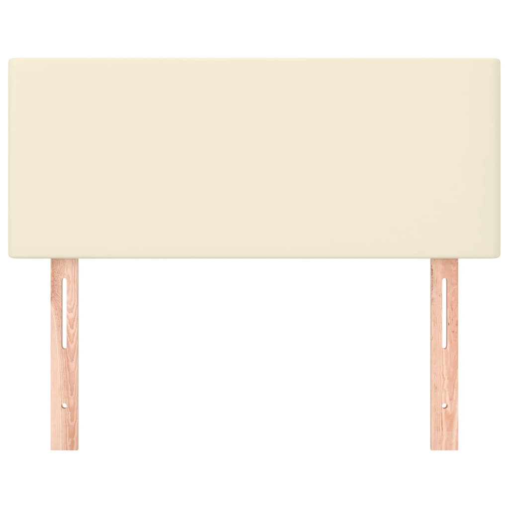 Kopfteil Creme 80x5x78/88 cm Kunstleder