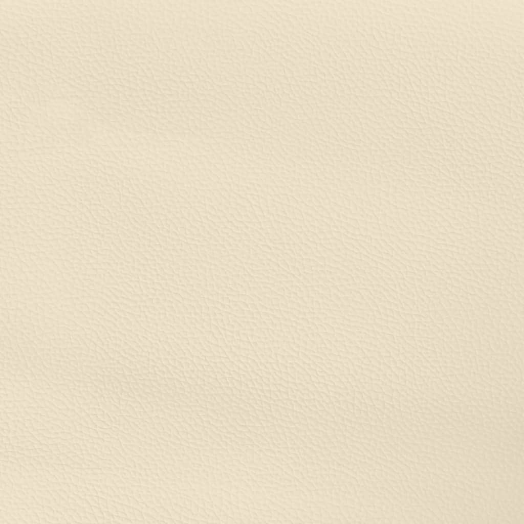Kopfteil Creme 100x5x78/88 cm Kunstleder