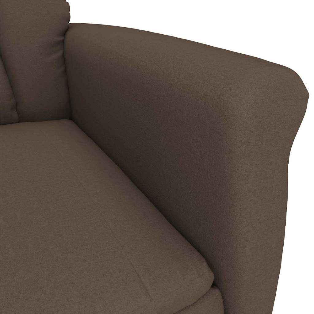 Sessel mit Liegefunktion Braun Dunkelbraun 70.5 x 96.5 x 95 cm