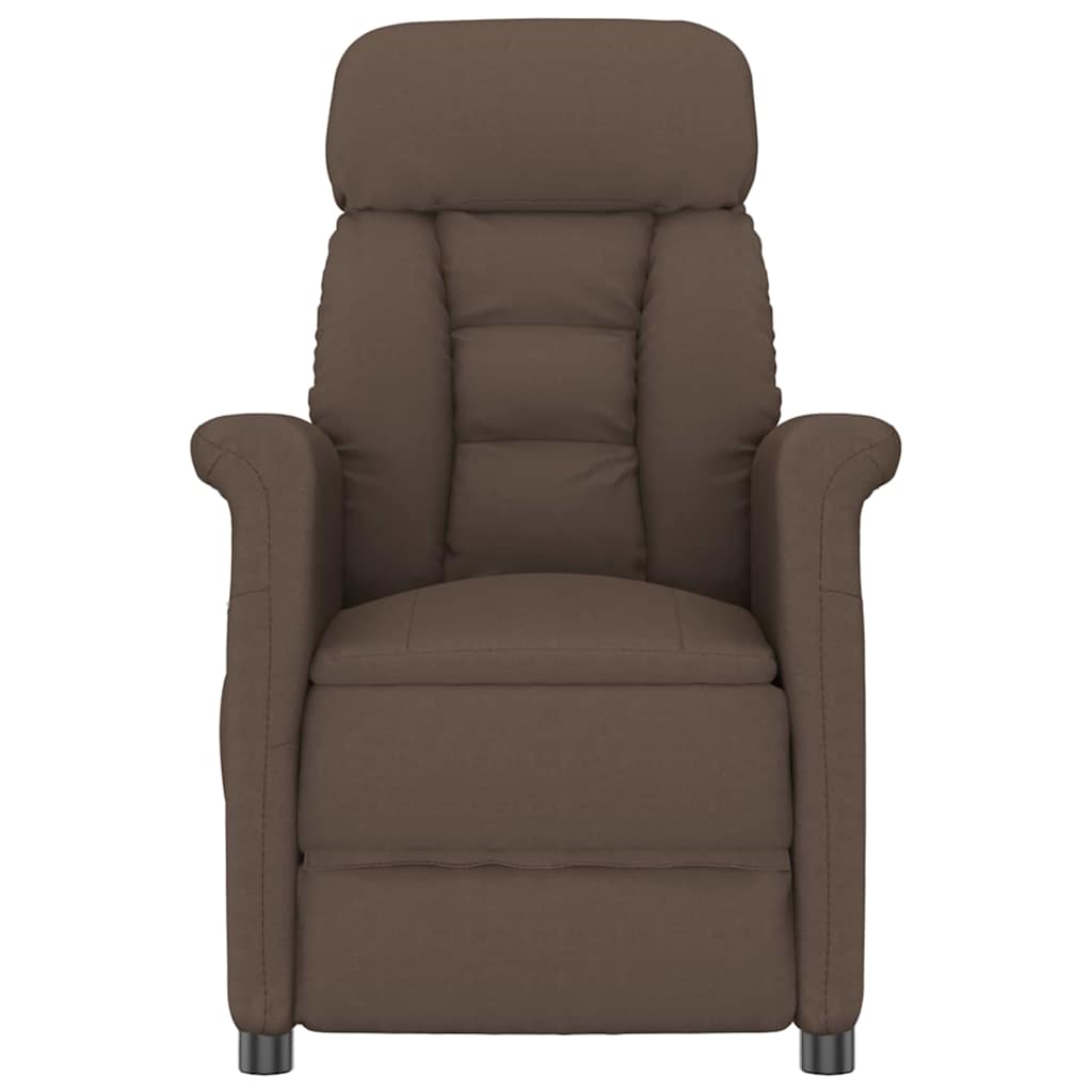 Sessel mit Liegefunktion Braun Dunkelbraun 70.5 x 96.5 x 95 cm