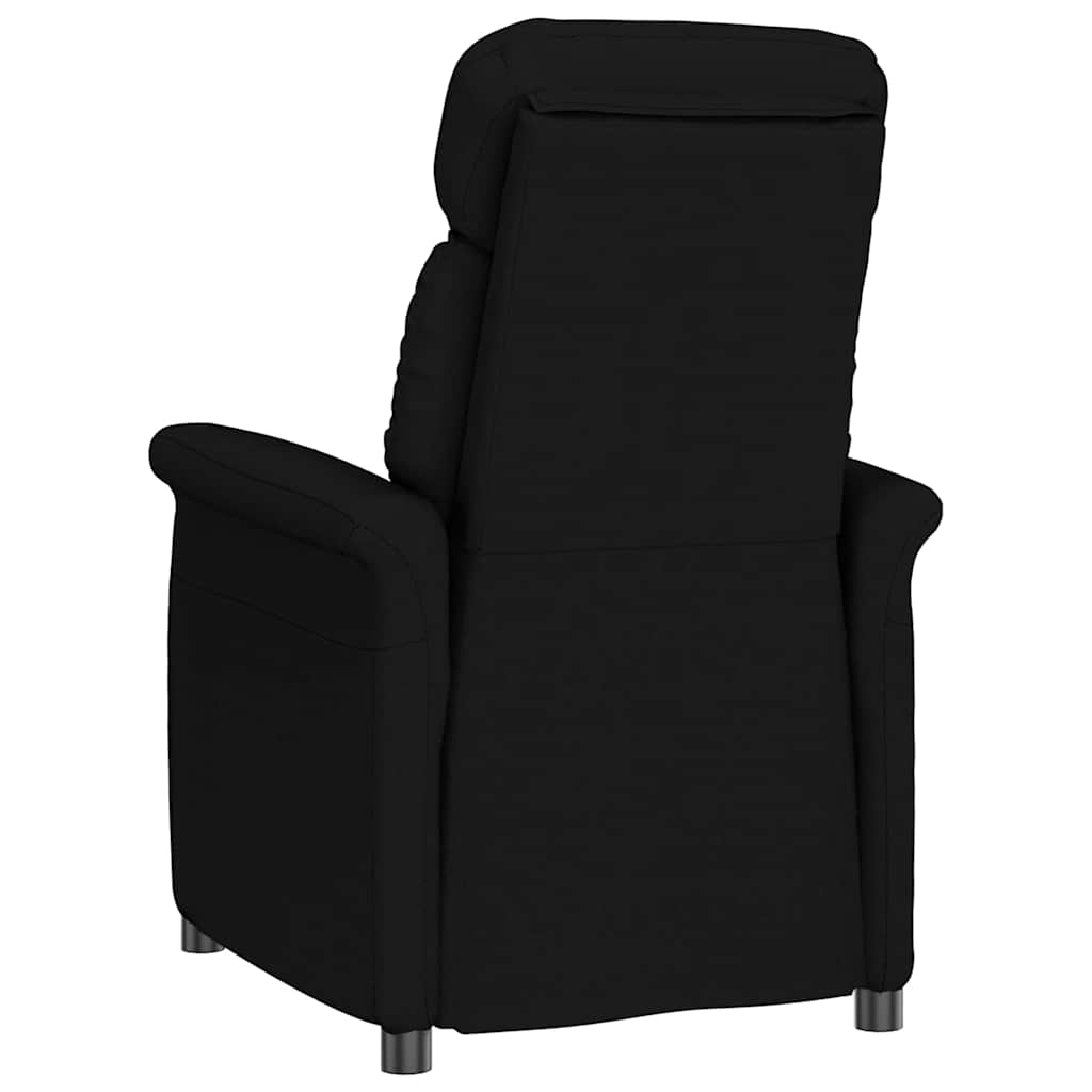Recliner Stuhl Schwarz Schwarz 70.5 x 96.5 x 95 cm Kunstleder