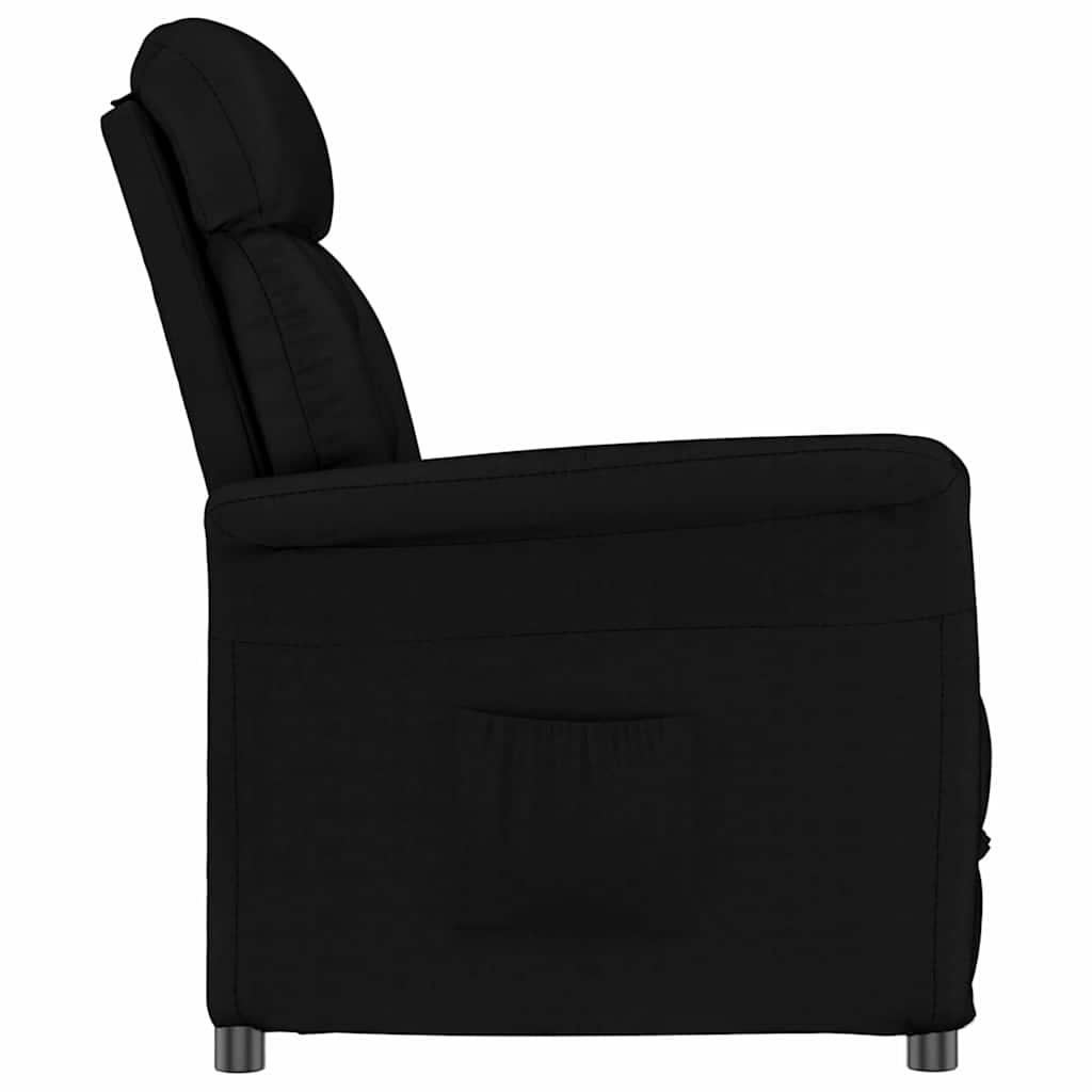 Recliner Stuhl Schwarz Schwarz 70.5 x 96.5 x 95 cm Kunstleder