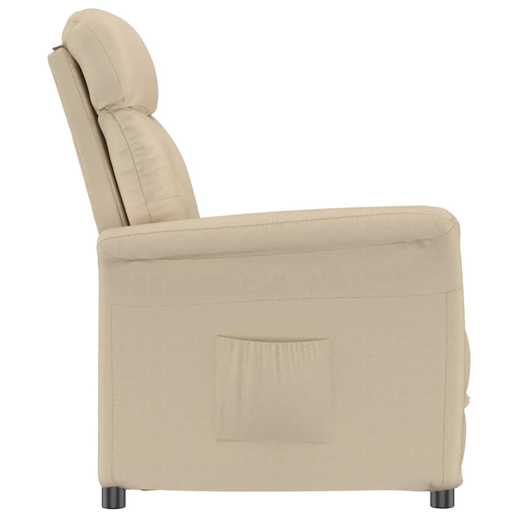 Sessel mit Liegefunktion Creme Creme 70.5 x 96.5 x 95 cm