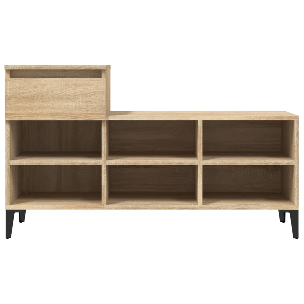 Schuhregal Sonoma-Eiche 102x36x60 cm Holzwerkstoff