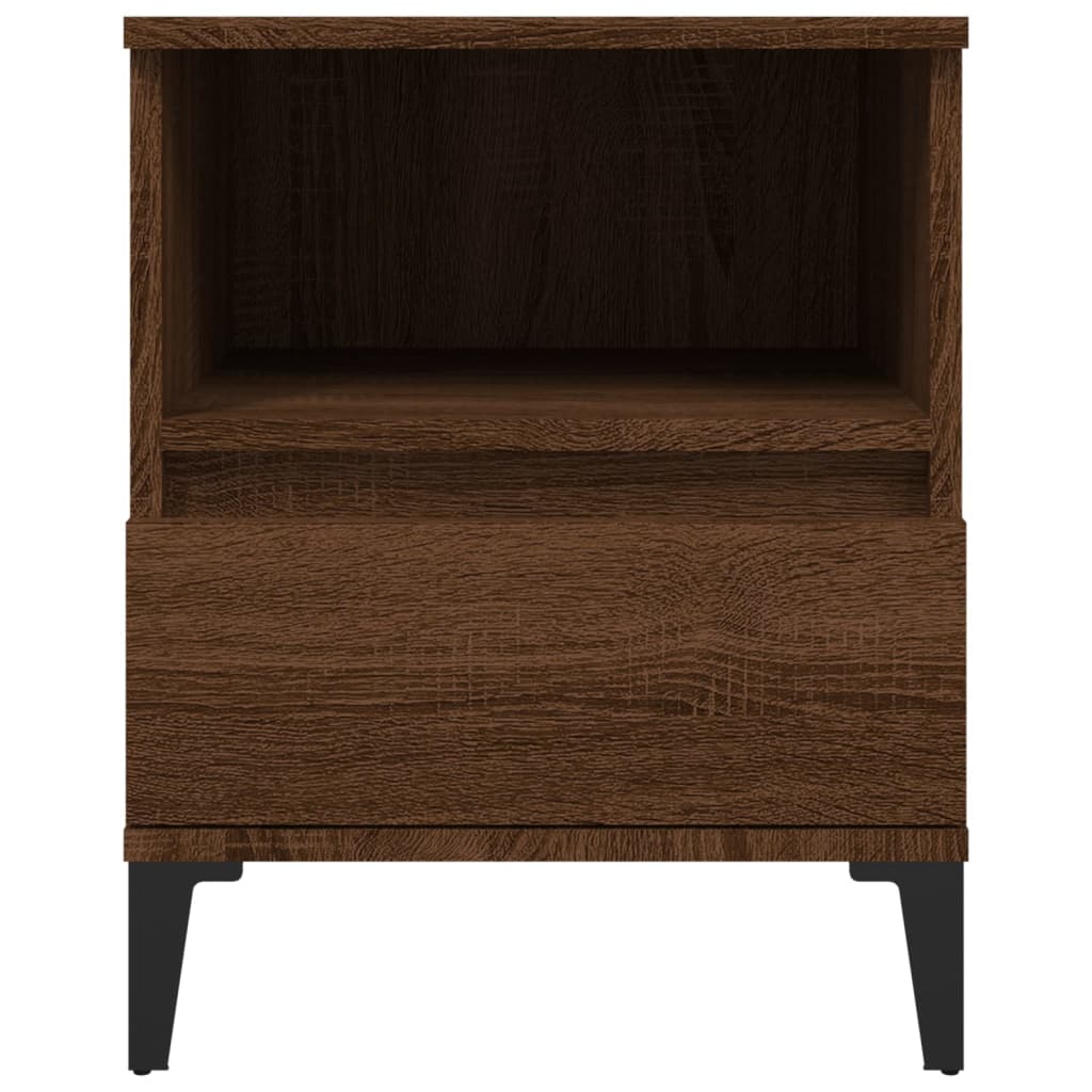 Nachttische 2 Stk. Braun Eichen-Optik 40x35x50 cm