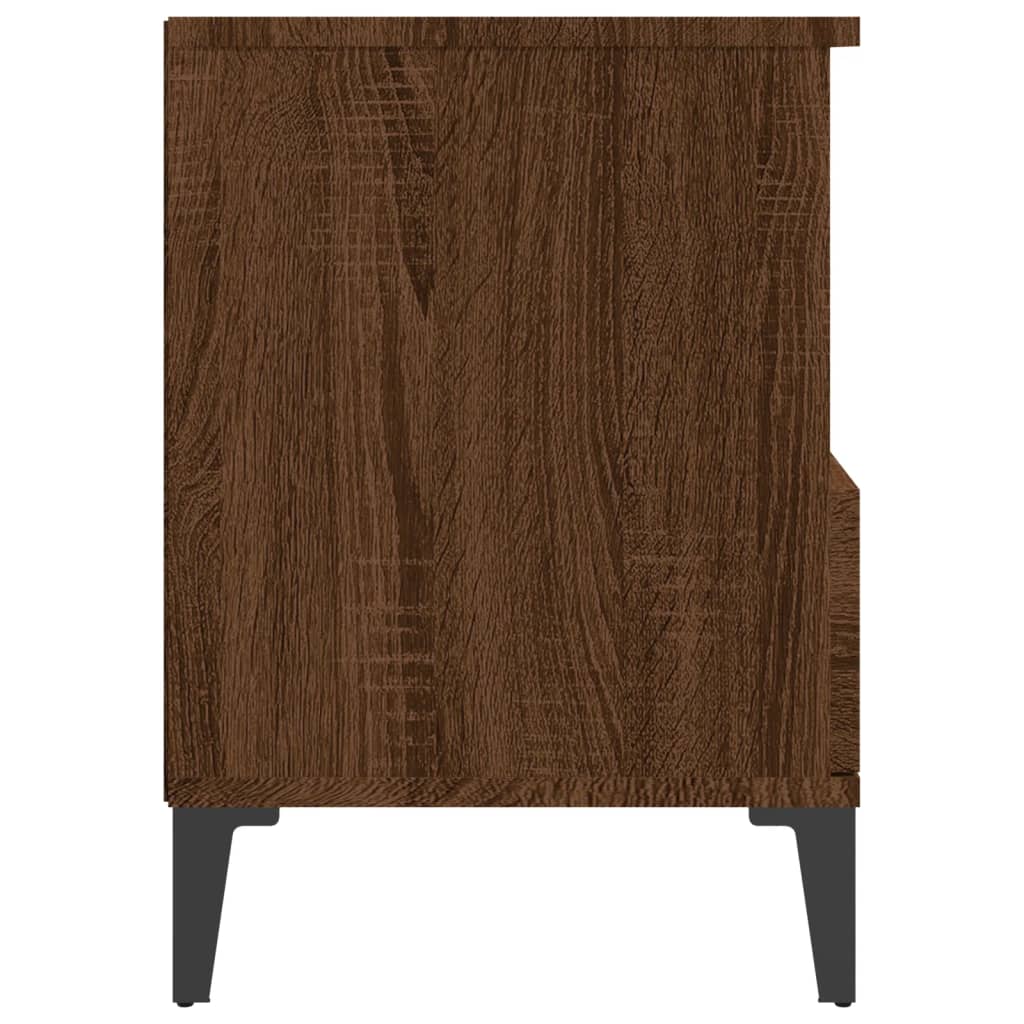 Nachttische 2 Stk. Braun Eichen-Optik 40x35x50 cm