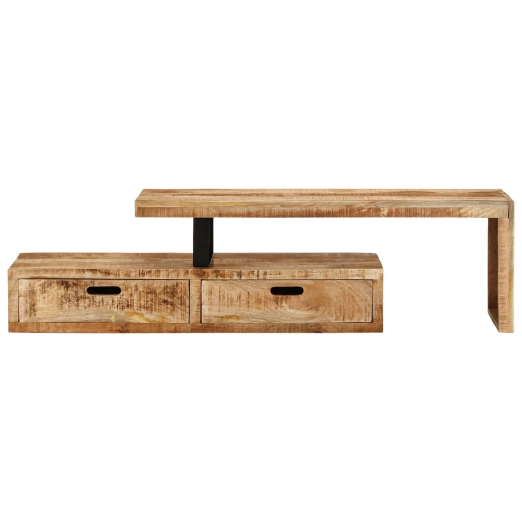 TV-Ständer (118–200) x 30 x 40 cm Massivholz Mango