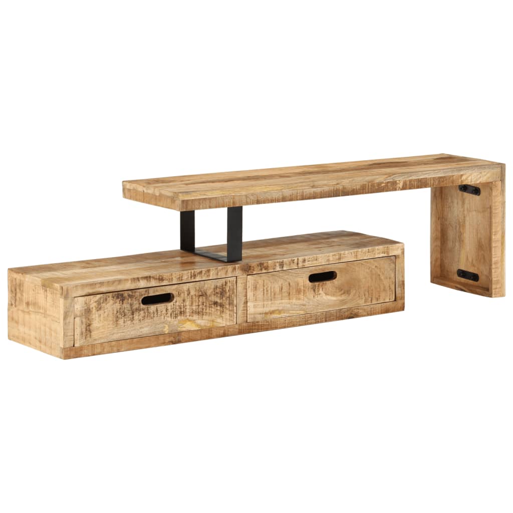 TV-Ständer (118–200) x 30 x 40 cm Massivholz Mango