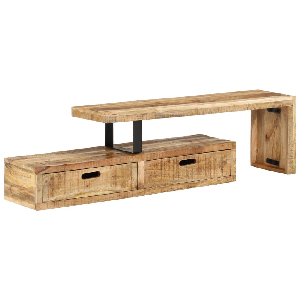 TV-Ständer (118–200) x 30 x 40 cm Massivholz Mango