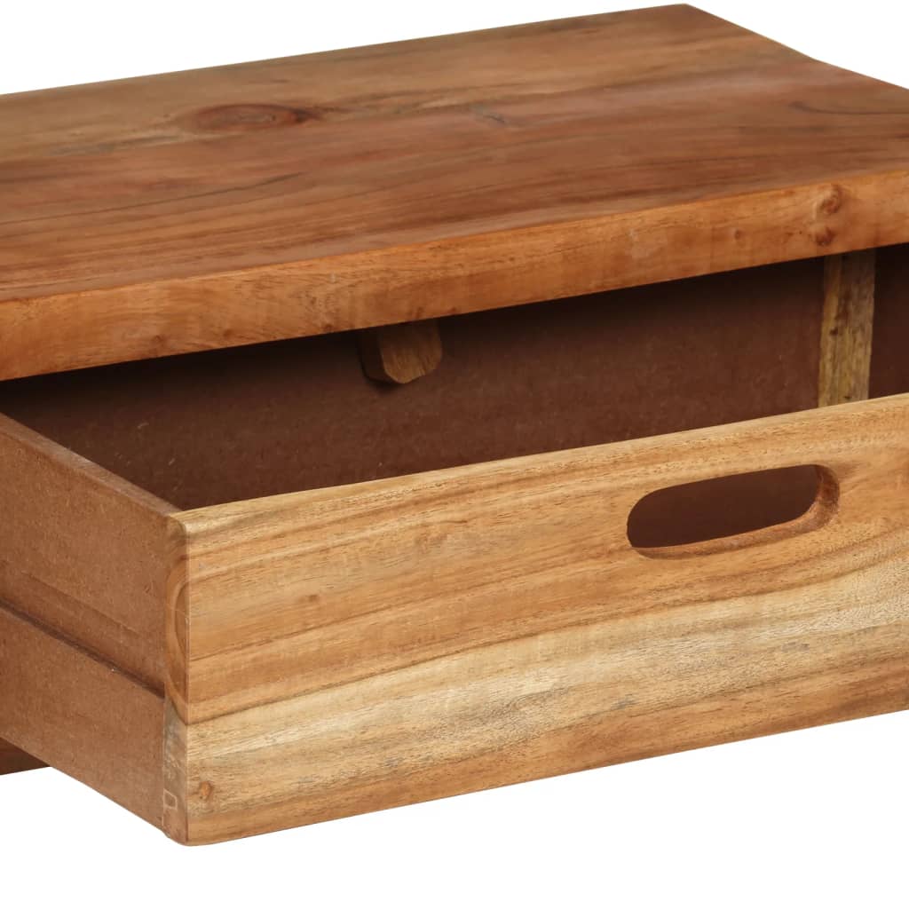 TV-Ständer (118-200) x 30 x 40 cm Massivholz Akazie
