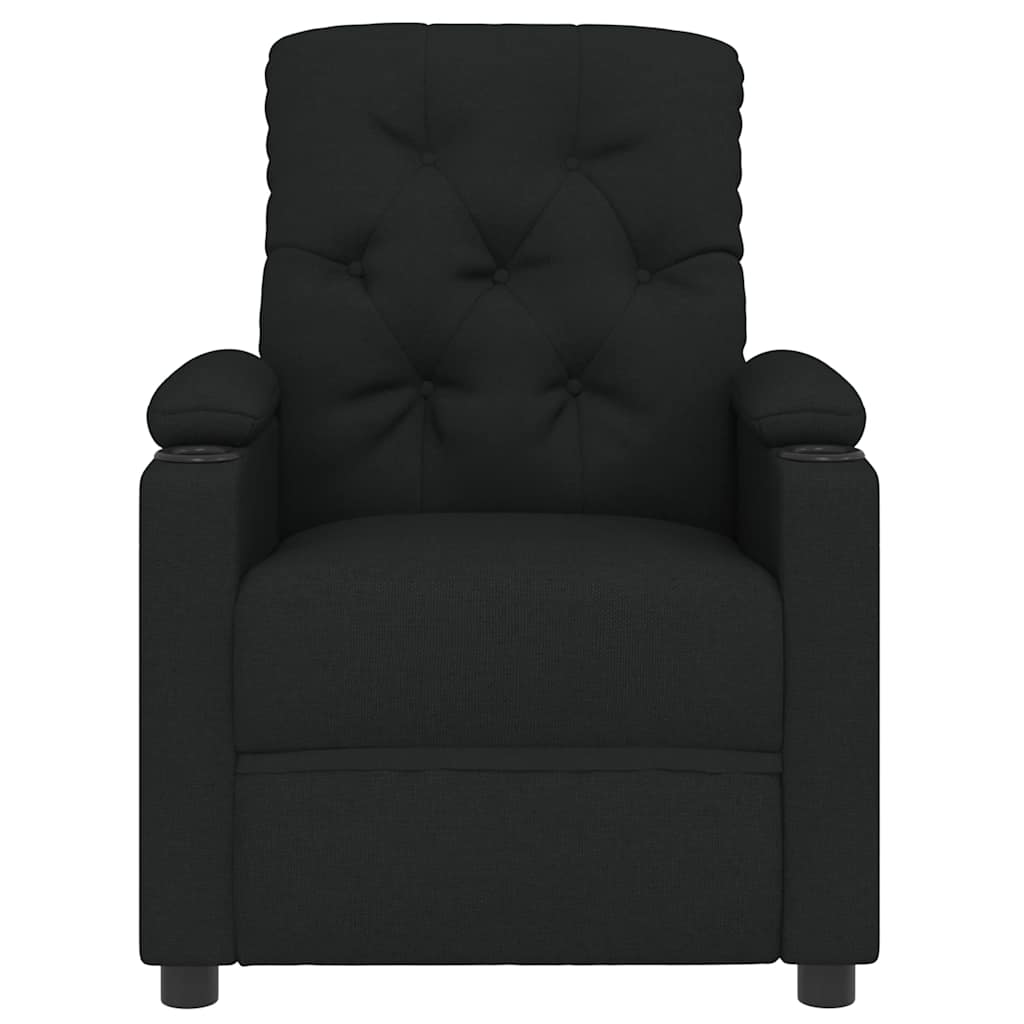 Relaxsessel, schwarzer Stoff