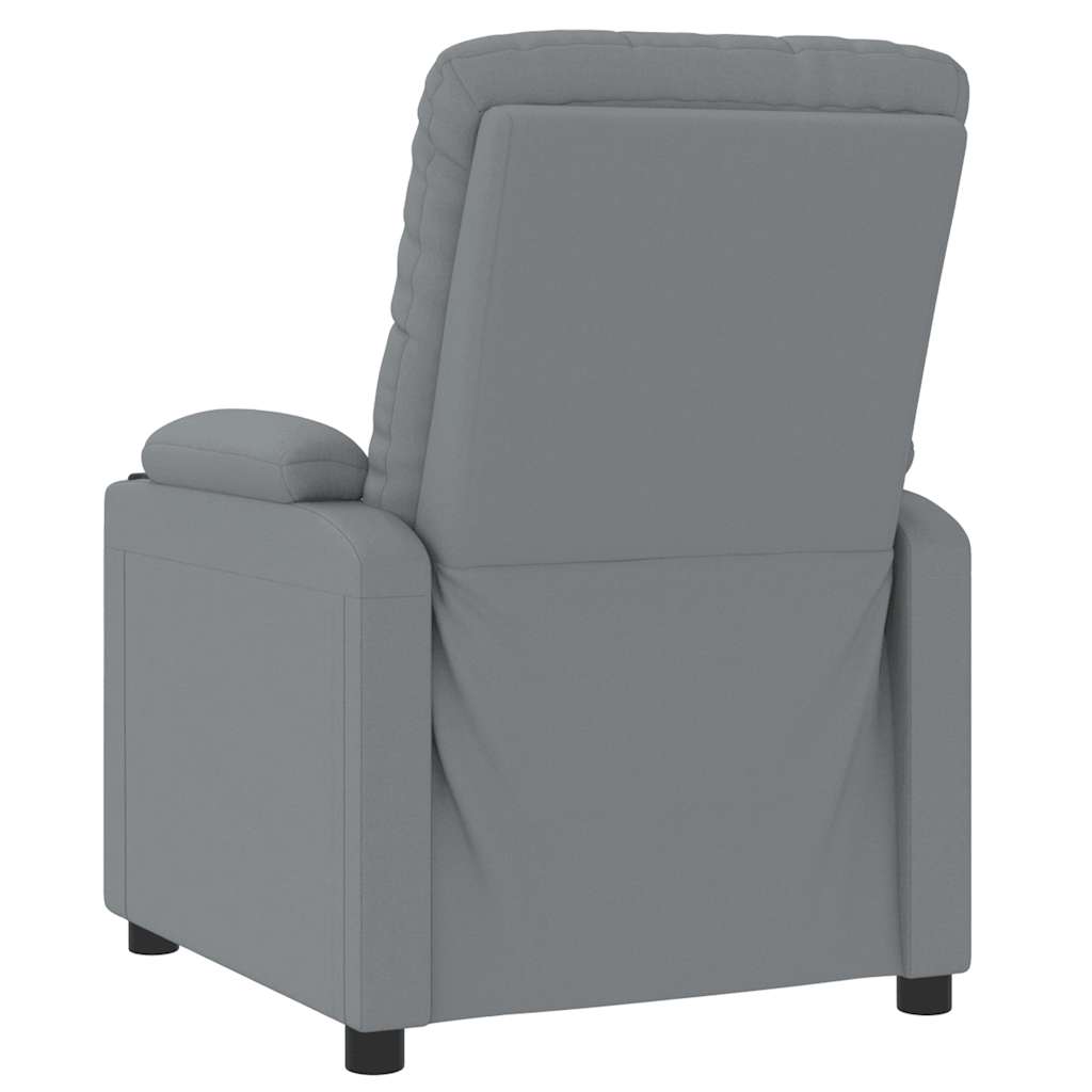 Massage-Relaxsessel, hellgrauer Stoff