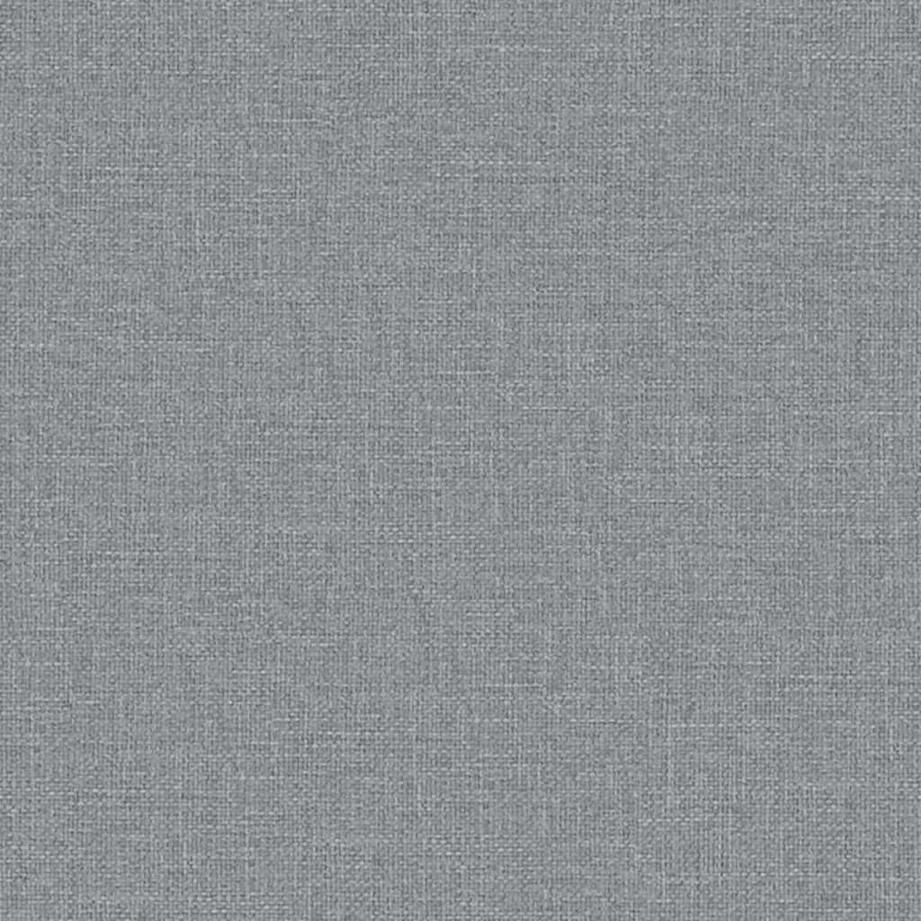 Schlafsofa in L-Form Hellgrau 275x140x70 cm Stoff