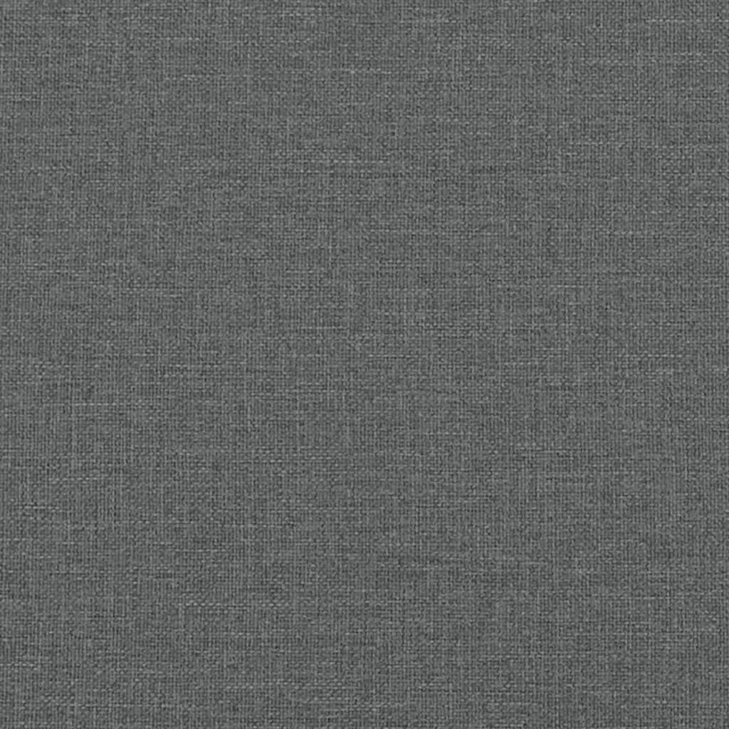 Schlafsofa in L-Form Dunkelgrau 275x140x70 cm Stoff