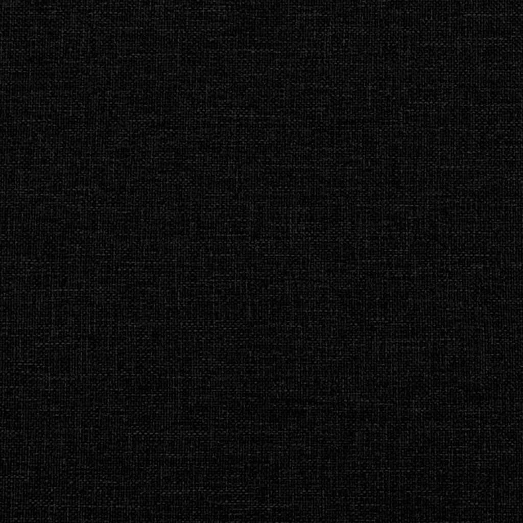 Schlafsofa in L-Form Schwarz 275x140x70 cm Stoff