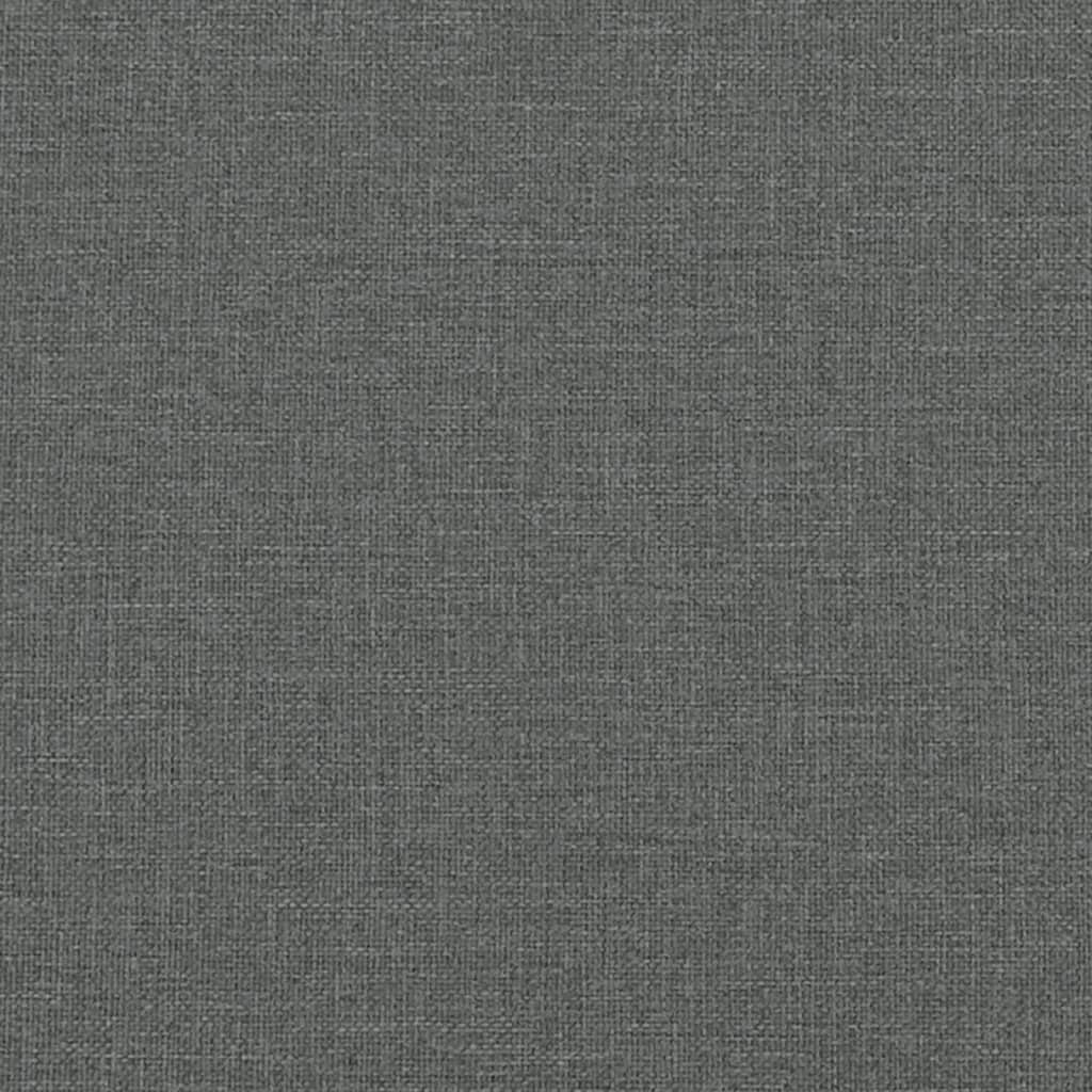 Schlafsofa in L-Form Dunkelgrau 255x140x70 cm Stoff