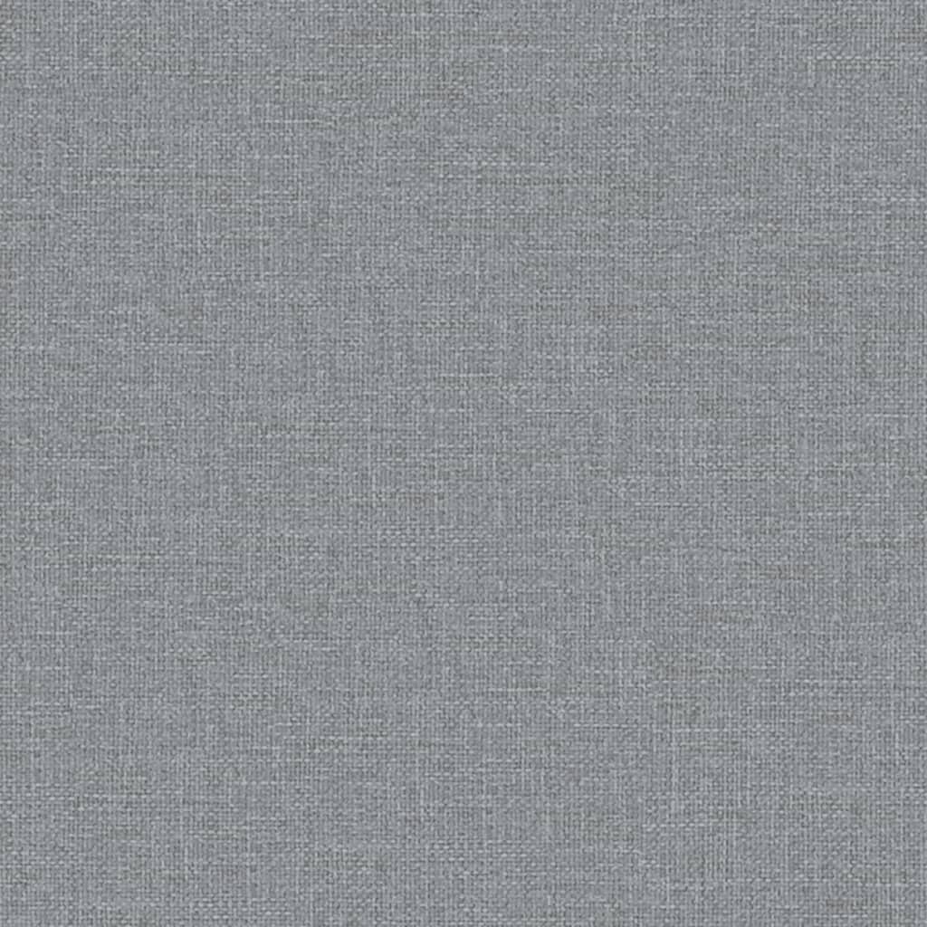 Schlafsofa in L-Form Hellgrau 279x140x70 cm Stoff