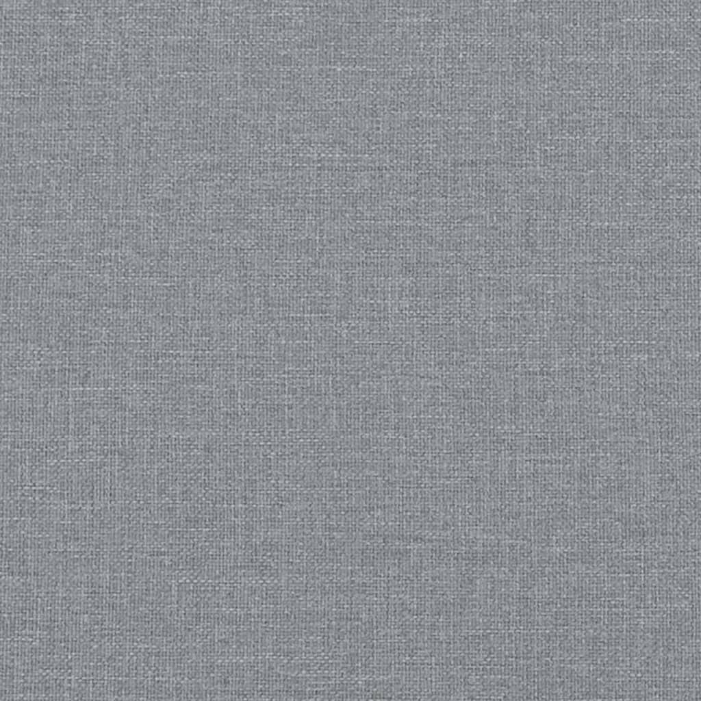 Schlafsofa in L-Form Hellgrau 255x140x70 cm Stoff