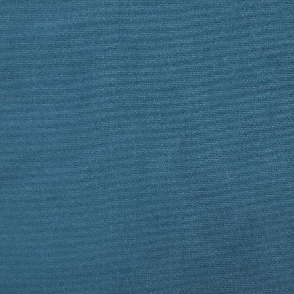 Schlafsofa in L-Form Blau 255x140x70 cm Samt