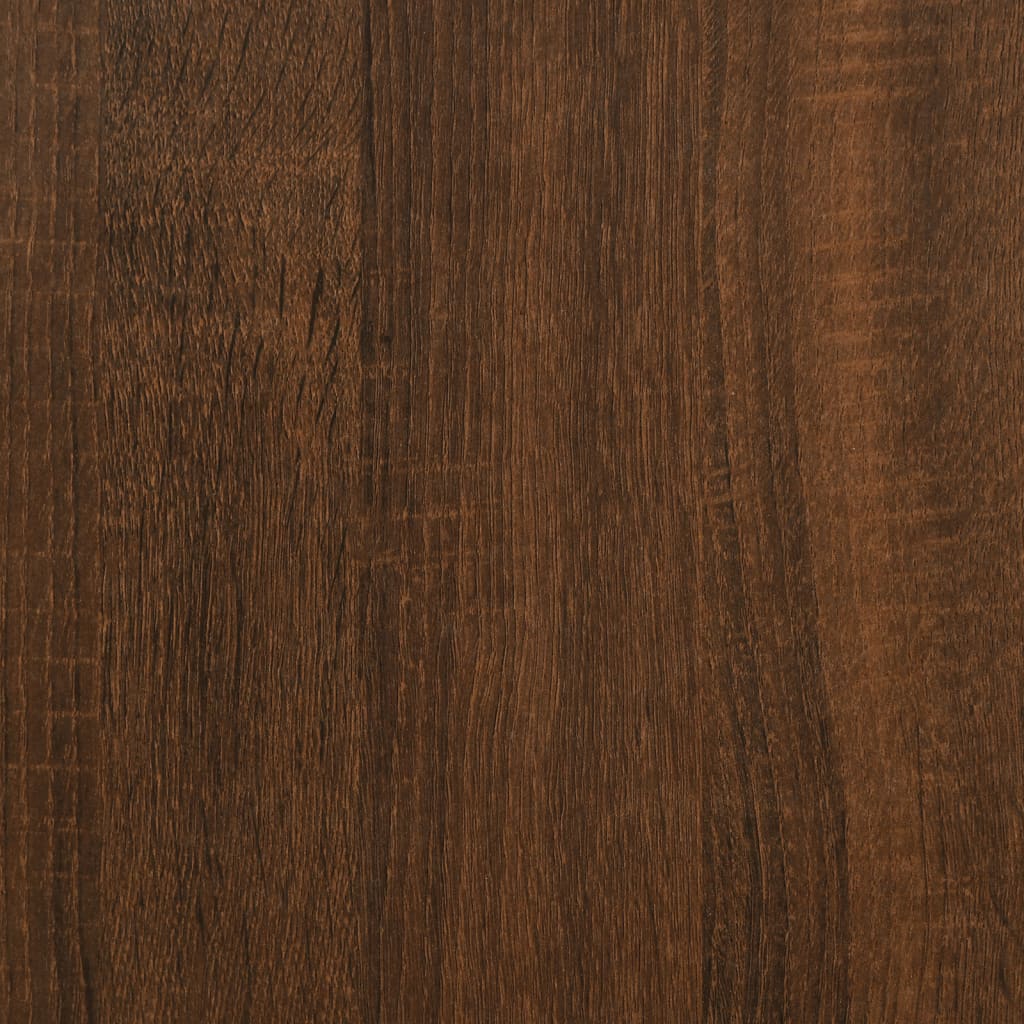 Nachttische 2 Stk. Braun Eichen-Optik 40x42x55 cm Holzwerkstoff
