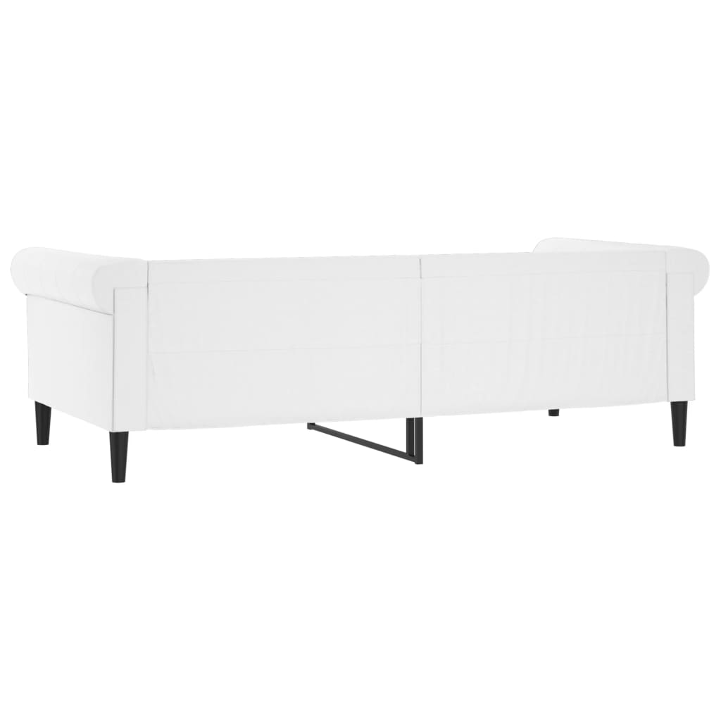 Tagesbett Weiß 80x200 cm Kunstleder