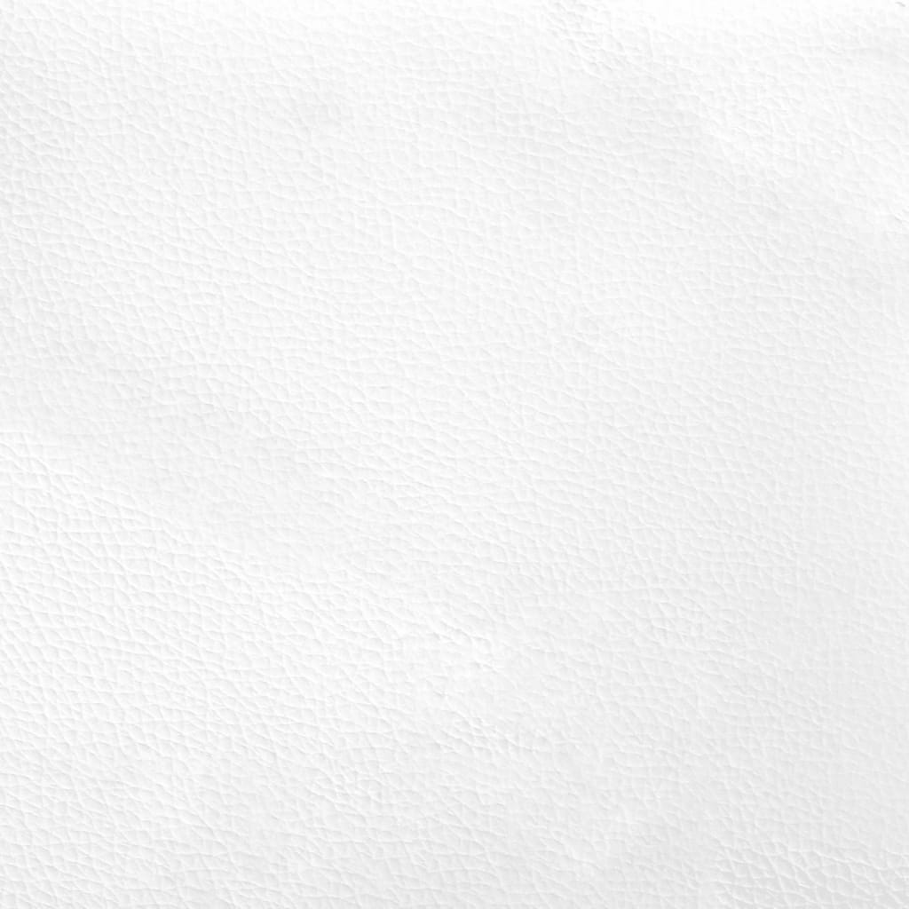 Tagesbett Weiß 80x200 cm Kunstleder