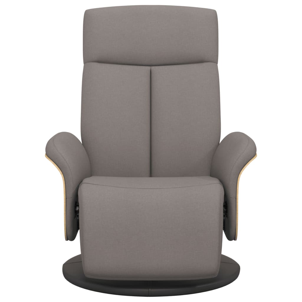 Relaxsessel mit Fußteil Taupe Stoff